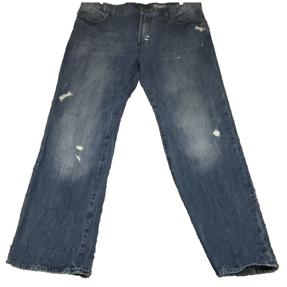 Aeropostale Jeans Mens 40 x 29 Relaxed Distressed Medium Wash Blue Denim Pants
